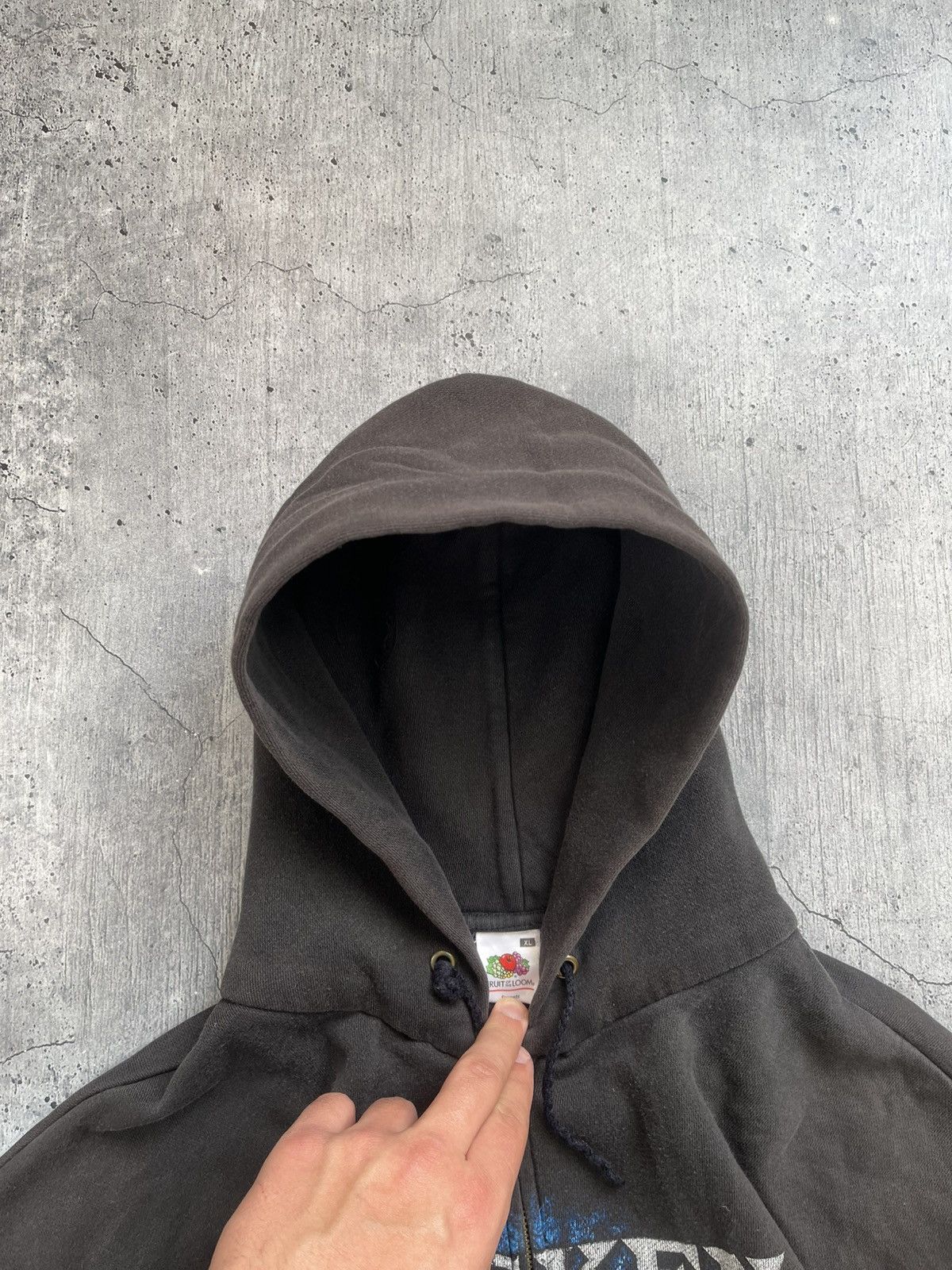 Vintage Vintage Wacken 2010 Zip Up Hoodie Distressed Sun Faded Y2K Size US XL / EU 56 / 4 - 6 Thumbnail