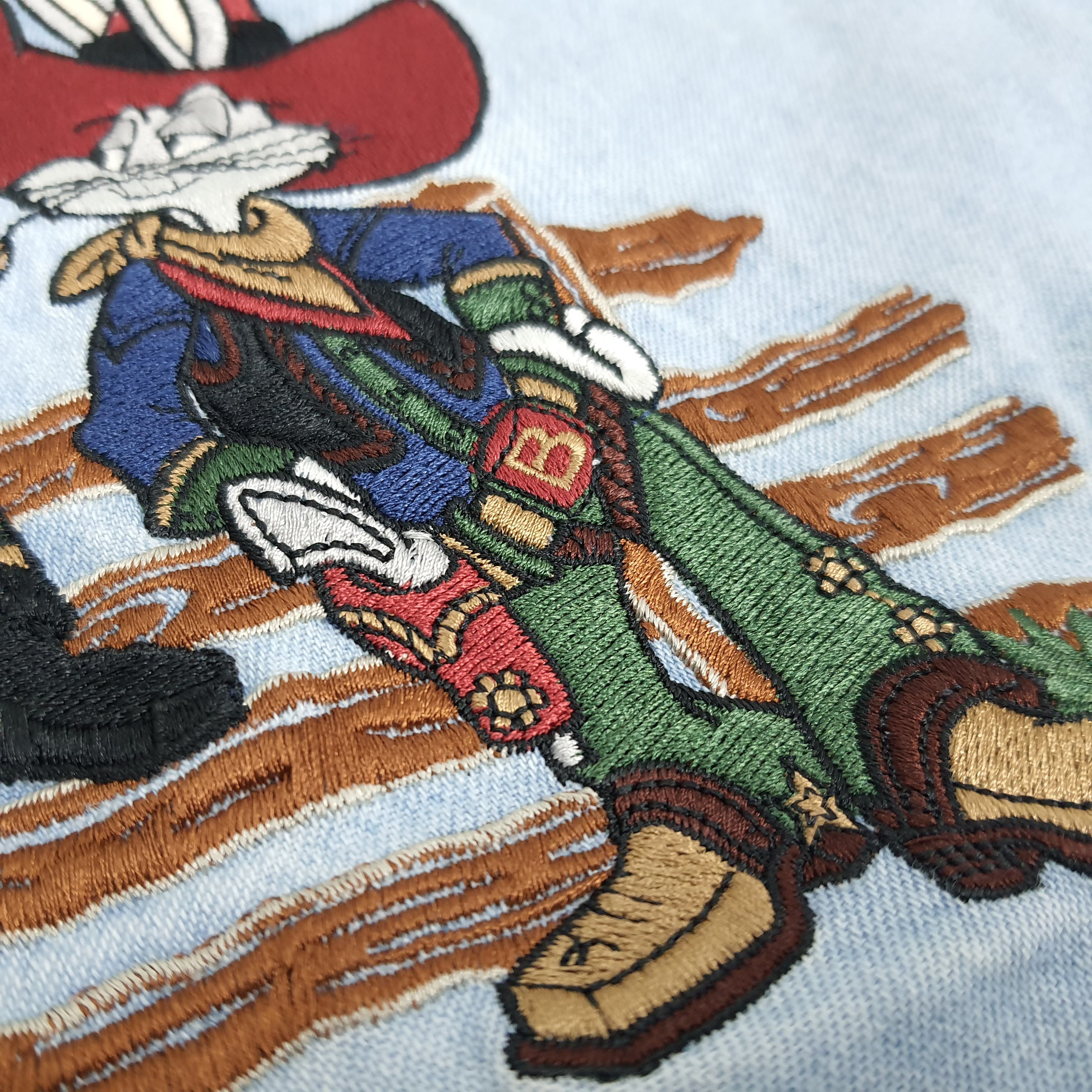 Vintage × Warner Bros Vintage Looney Tunes Classics Wild West Embroidery Shirt Size US L / EU 52-54 / 3 - 3 Thumbnail