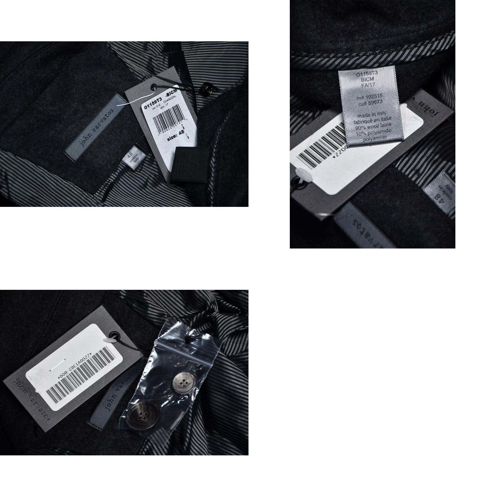 John Varvatos John Varvatos Collection Coat Wool size 48 Mens Jacket Size US M / EU 48-50 / 2 - 10 Thumbnail