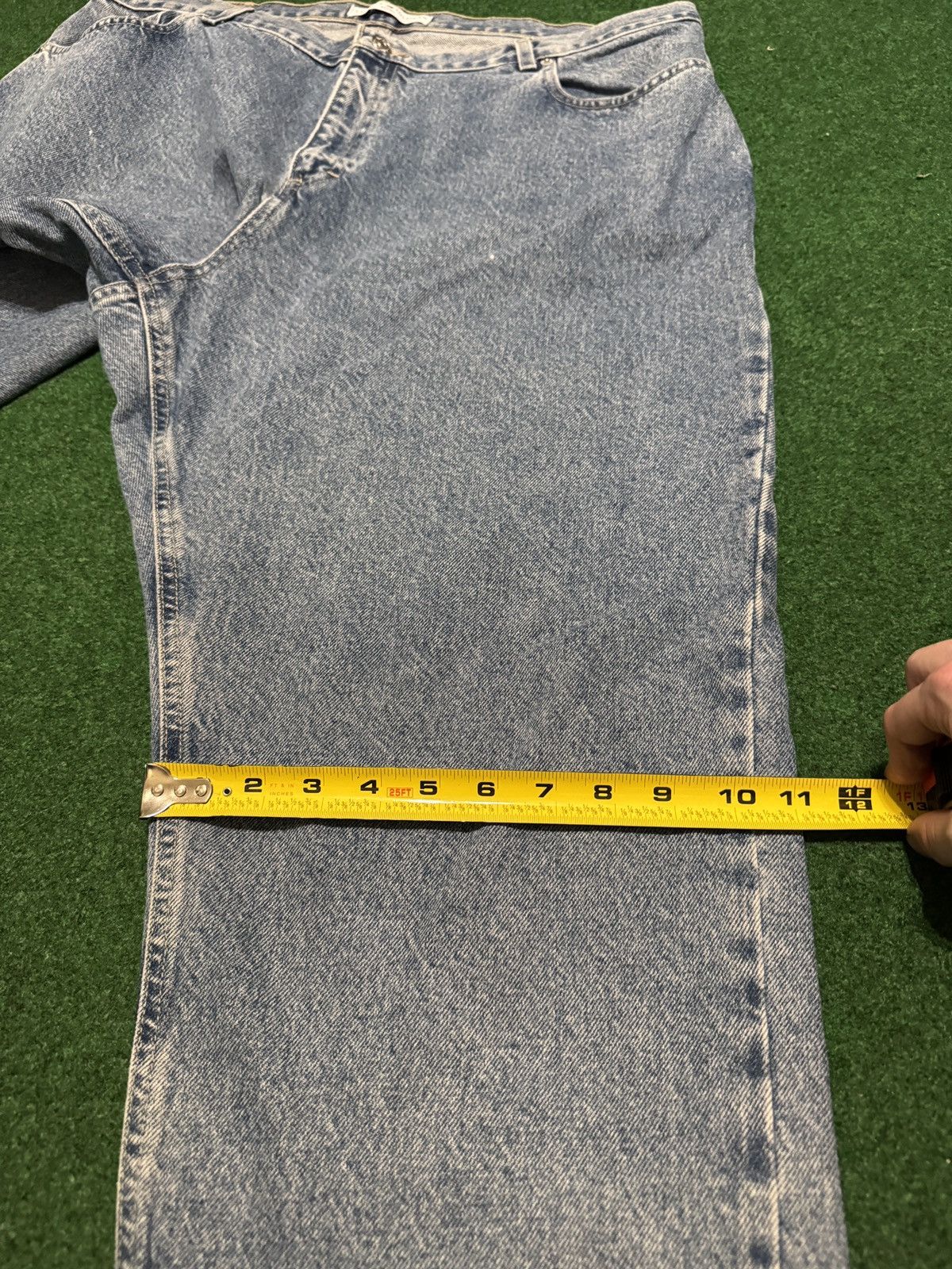 Tommy Hilfiger Vintage Tommy Hilfiger Relaxed Light Wash 40x30 Y2K Jeans Size 42" / US 20 - 11 Thumbnail