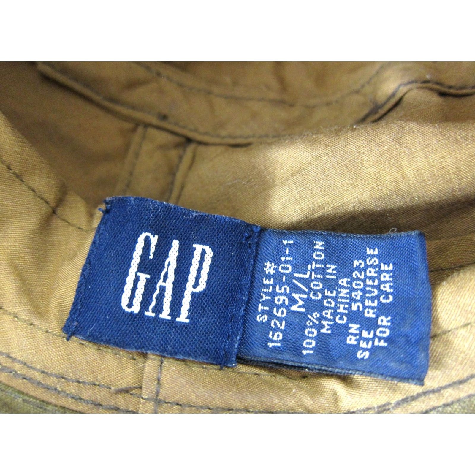 Gap Gap Brown Cotton Waxed Bucket Hat S/M Women Size ONE SIZE - 5 Thumbnail