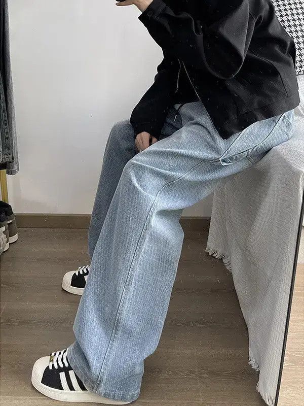 Japanese Brand Retro loose slightly flared wide leg jeans Size US 32 / EU 48 - 3 Thumbnail