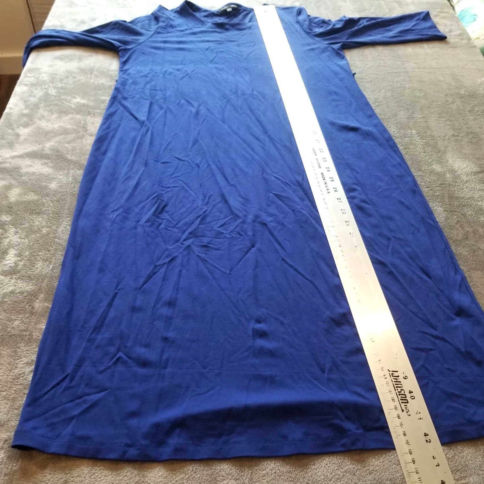 Eileen Fisher Eileen Fisher Shirt Dress Womens 3/4 Sleeves Blue Casual Small Midi Shirt Dress Womens Mens Size S / US 4 / IT 40 - 5 Thumbnail