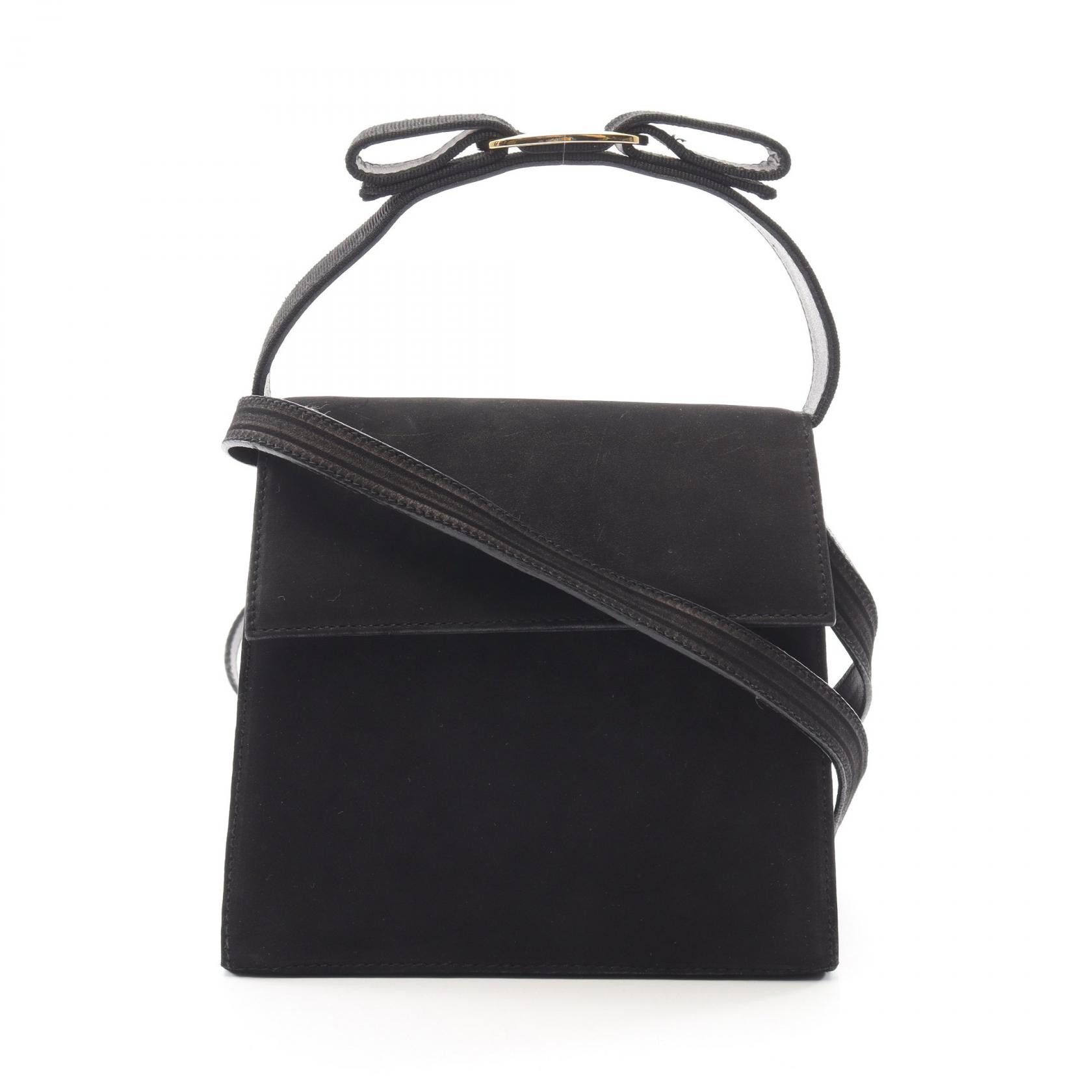Salvatore Ferragamo Salvatore Ferragamo Salvatore Ferragamo Vara Ribbon Suede 2way Handbag Leather Handbag DUTY FREE for USA Size ONE SIZE - 1 Thumbnail