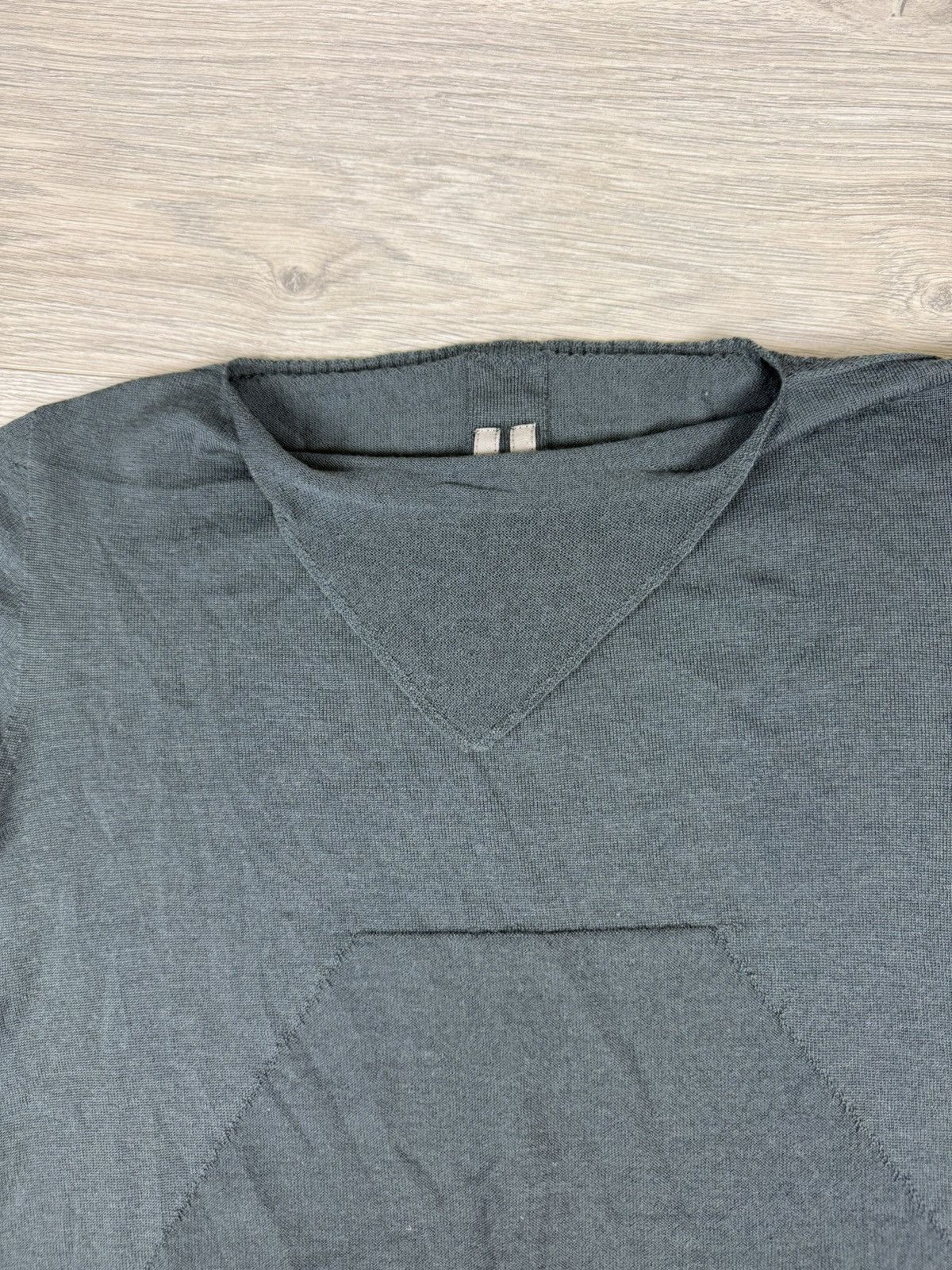Rick Owens Rick Owens Strobe Column Knit Sweater Teal Size L / US 10 / IT 46 - 16 Thumbnail