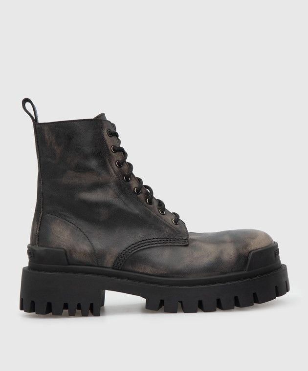 Balenciaga Balenciaga Strike L20 Aged Effect Leather Boots Size US 9 / IT 39 - 2 Thumbnail