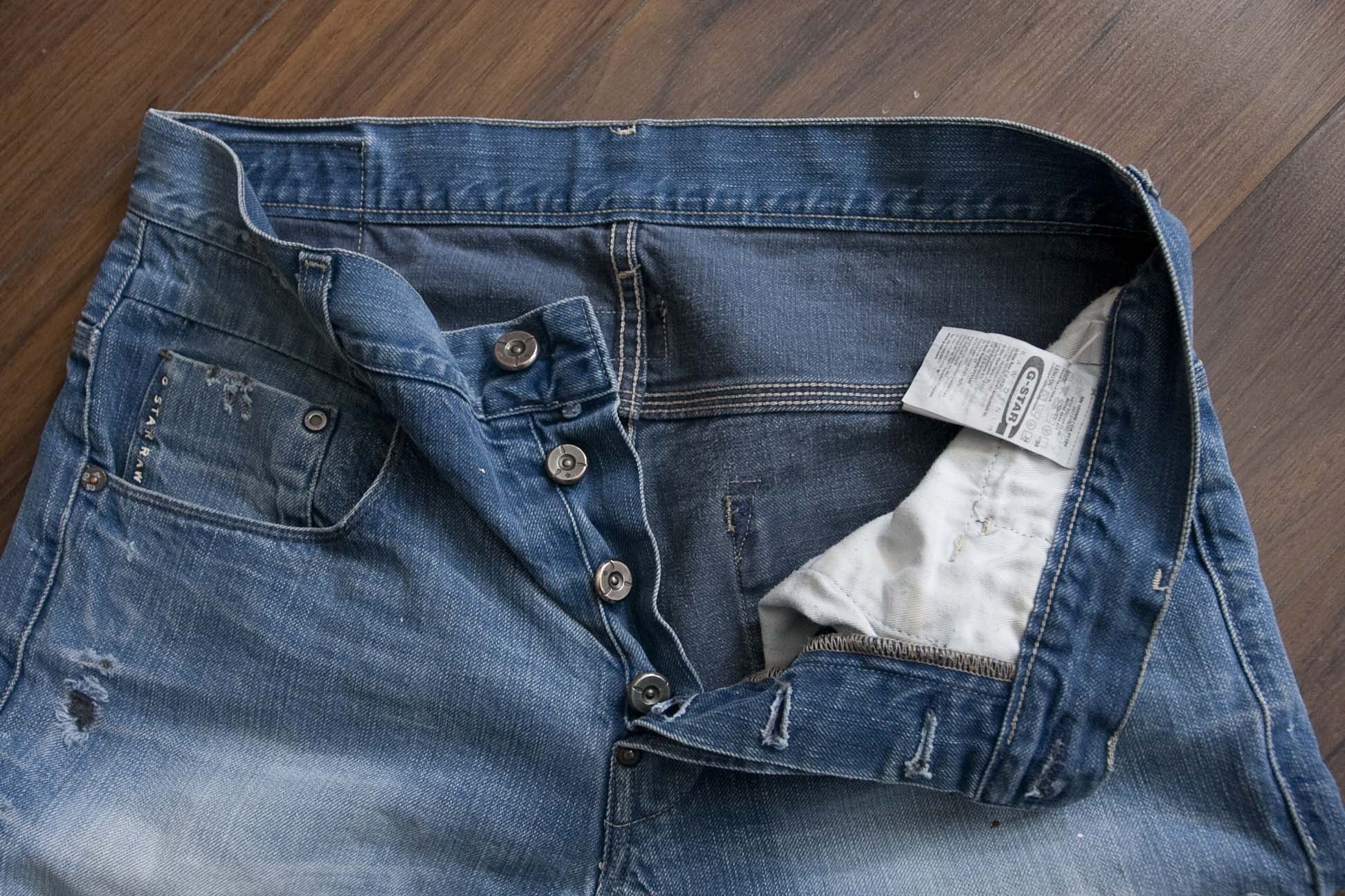 G-Star G Star Jeans Size 33x32.5 Distressed Blue New Radar Slim Size US 33 - 9 Thumbnail