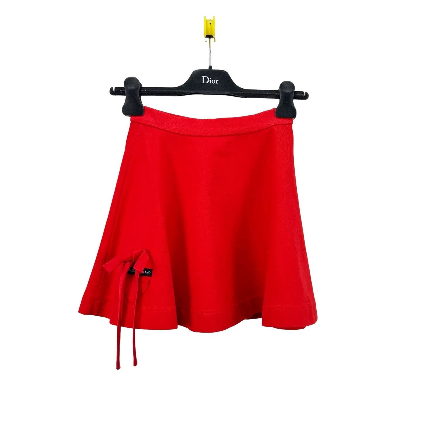 Prada Prada Bow Triangle Logo Mini Skirt Size 36 Size 25" / US 0 / IT 36 - 1 Thumbnail