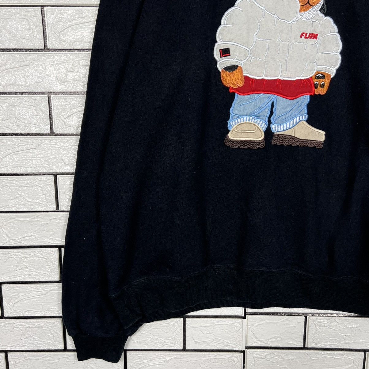 Fubu 90's FUBU Embroidered Rottweiler Sweatshirt #4251-C193 Size US XL / EU 56 / 4 - 7 Thumbnail