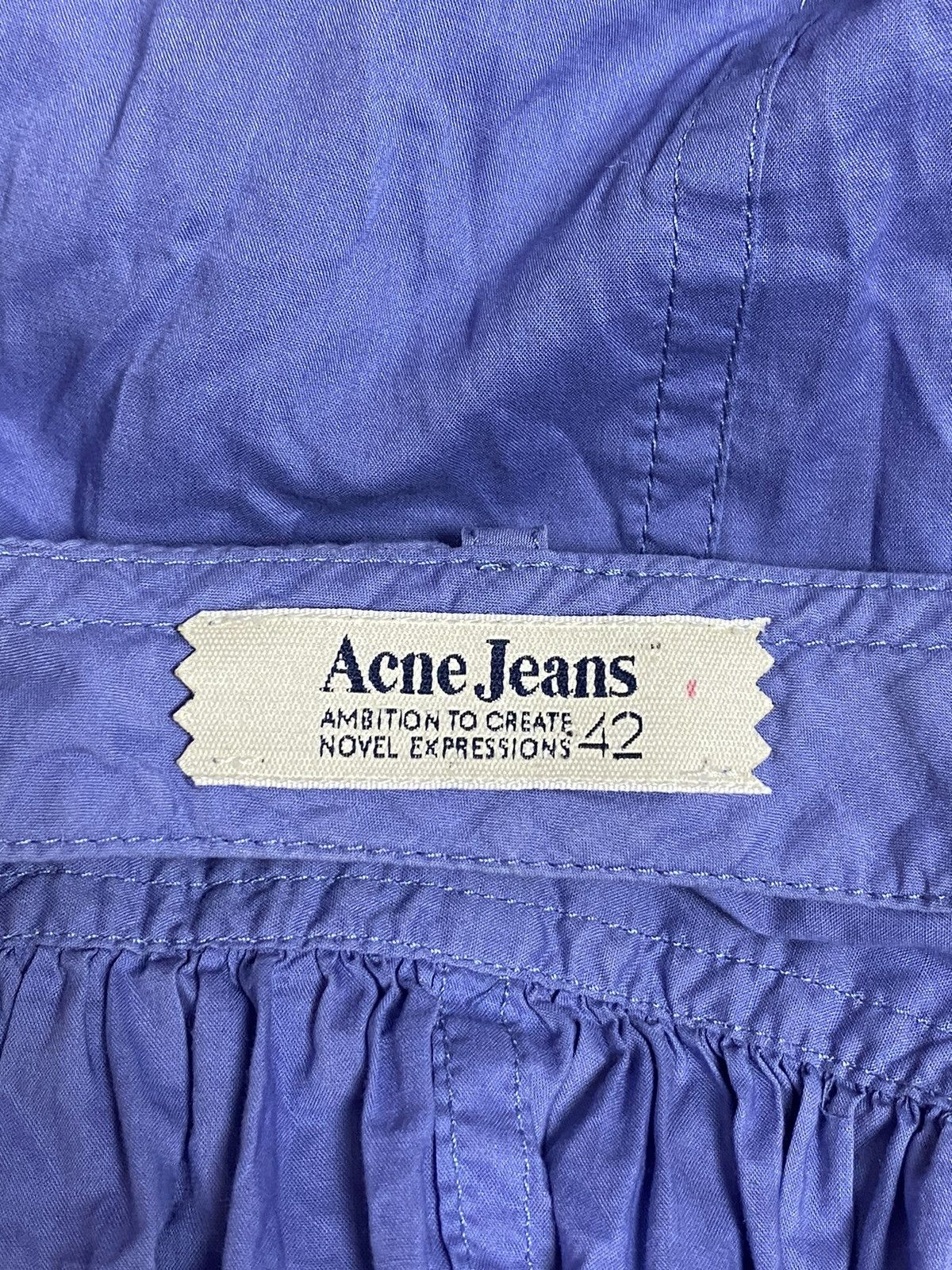Acne Studios Acne Jeans S/S 08 Swank Blue Short Sleeve Mini Dress Sz 42 Size M / US 6-8 / IT 42-44 - 18 Thumbnail