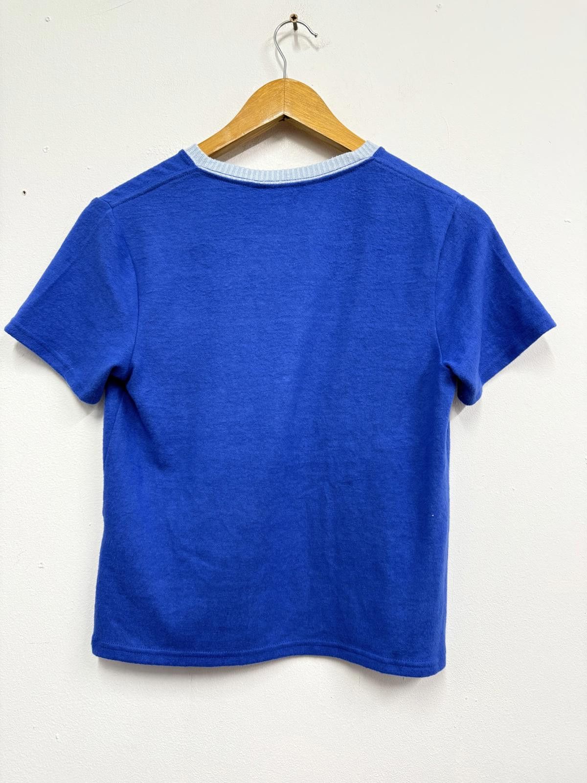 Abercrombie & Fitch Abercrombie & Fitch Blue V-Neck T-Shirt Size S Size US S / EU 44-46 / 1 - 4 Thumbnail