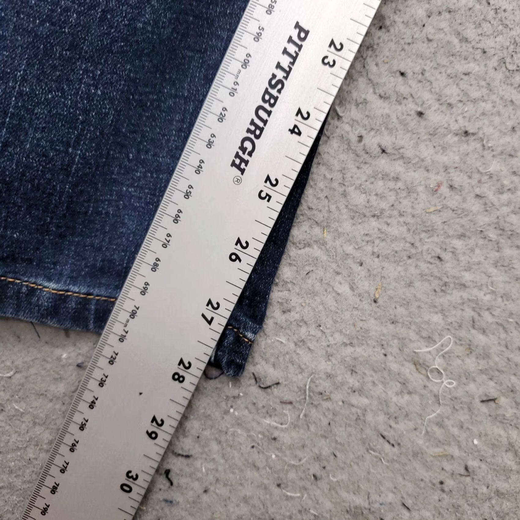 Vintage Fashion Jeans Mens 38 Blue Denim Regular Fit Whiskered Dark Wash Straight Leg Jeans Size US 38 / EU 54 - 7 Thumbnail