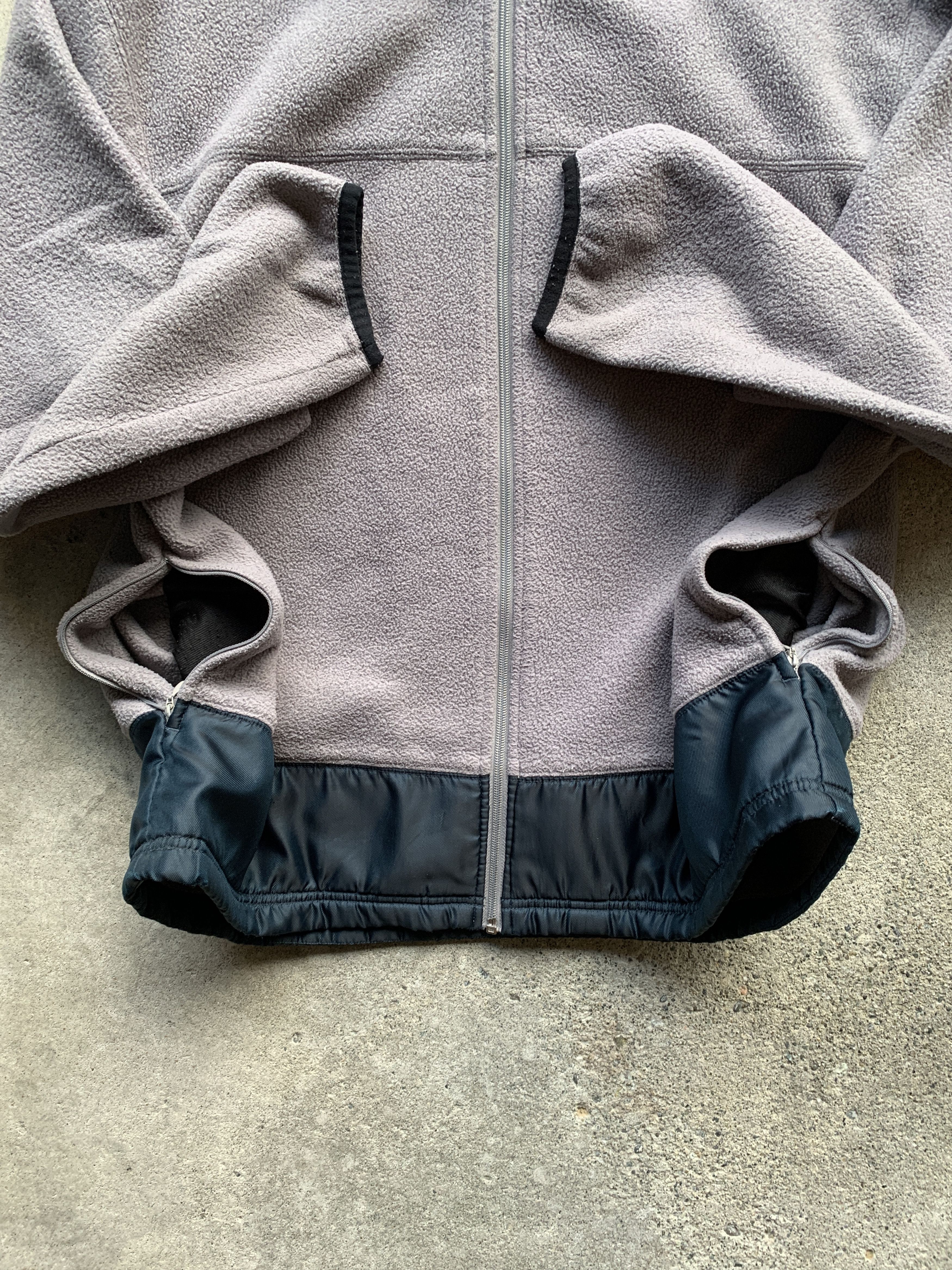 Adidas × Vintage Vintage 1999 Gray Adidas Full Zip Fleece Jacket Size US XL / EU 56 / 4 - 3 Thumbnail