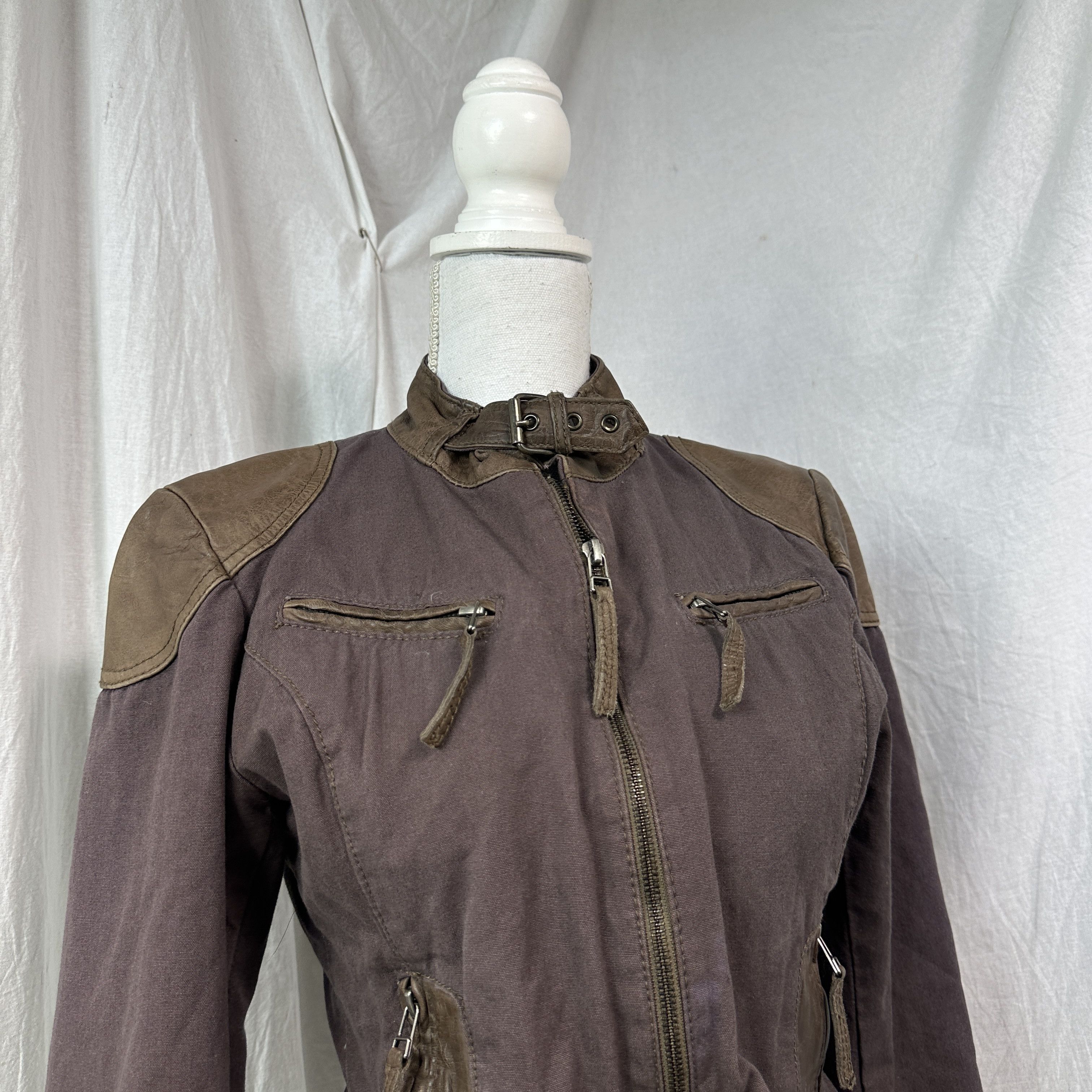 Vintage Vintage Moto Racing Leather Patches Jacket 00s Size S / US 4 / IT 40 - 7 Thumbnail