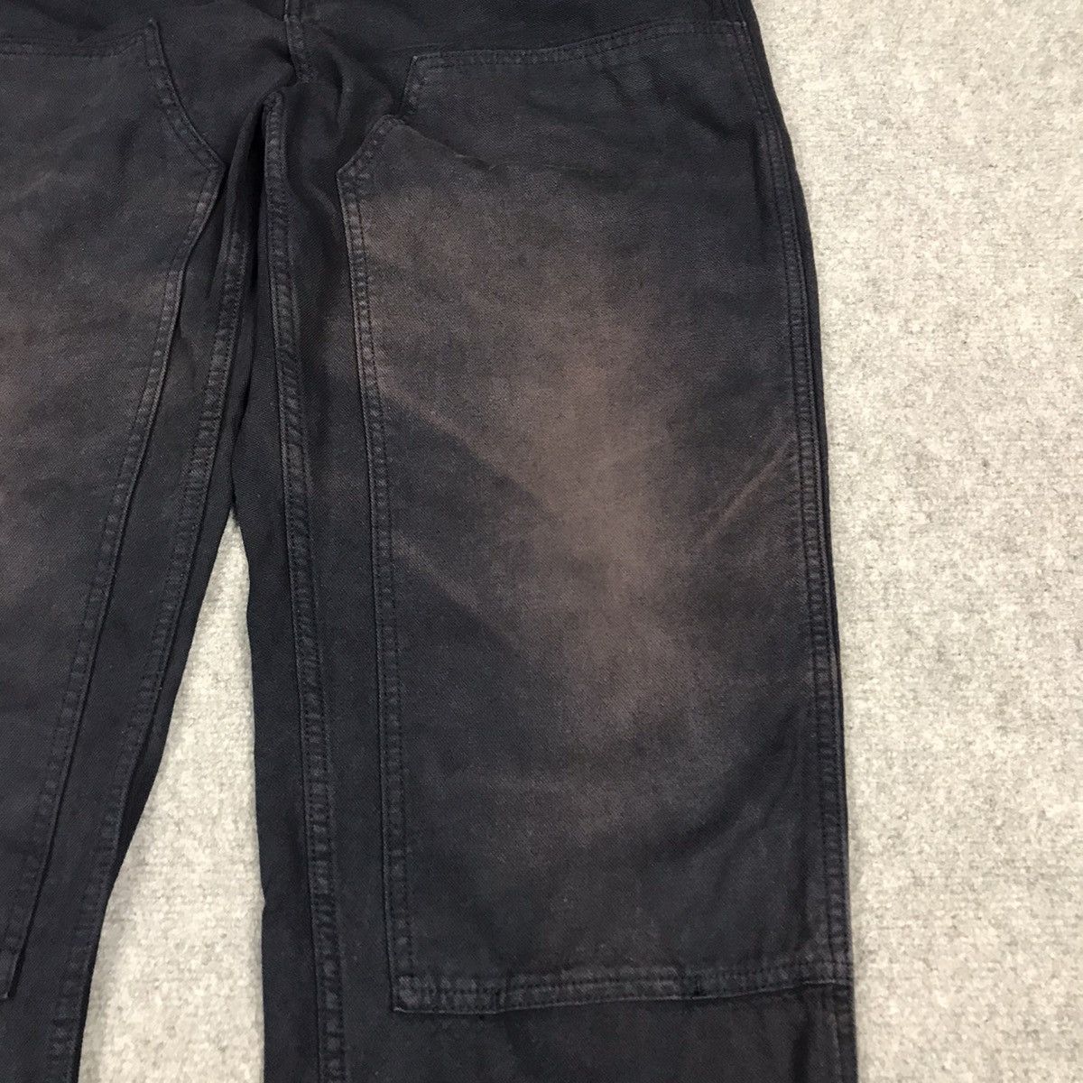 Japanese Brand JAPANESE UNIQLO DOUBLE KNEE SUN FADED NAVY BAGGY PANTS Size US 34 / EU 50 - 4 Thumbnail