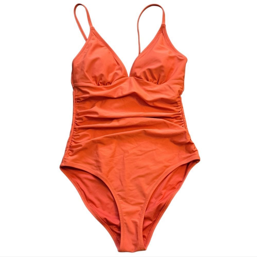 Other CUPSHE Shirring Design V Neck One Piece Swimsuit Low Back Ba Size S / US 4 / IT 40 - 4 Thumbnail
