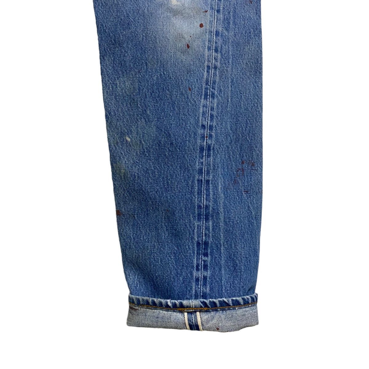 Levi's Vintage 80s Levis 501 Redline Selvedge Jeans Repaired Size US 29 - 8 Thumbnail