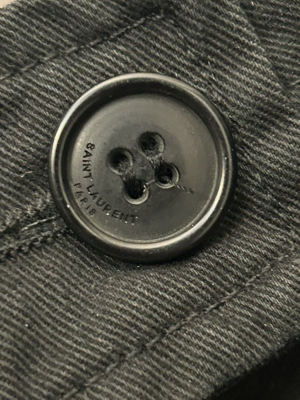 Saint Laurent Paris SS15 "Psych Rock" Black Utility Jacket Hedi Size US M / EU 48-50 / 2 - 6 Thumbnail
