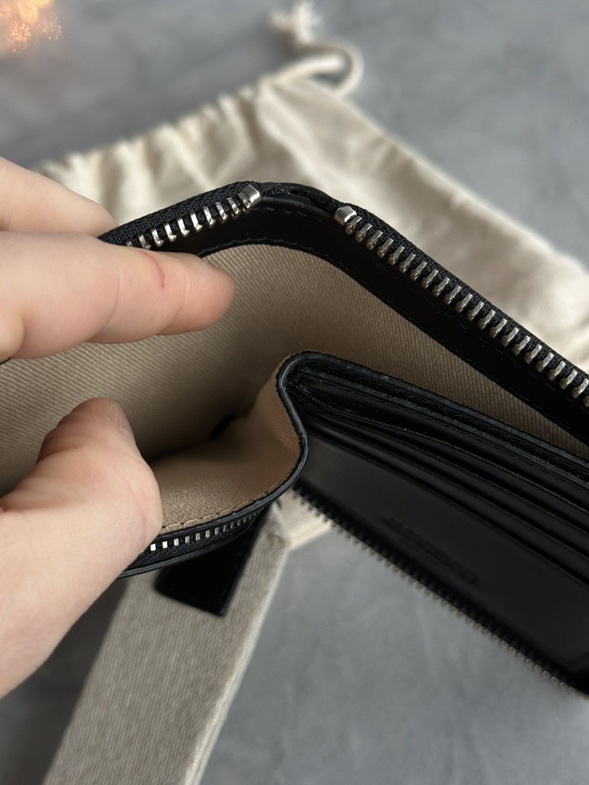 Jacquemus JACQUEMUS LE CARRÉ ROND 100% Leather zip around wallet Size ONE SIZE - 3 Thumbnail