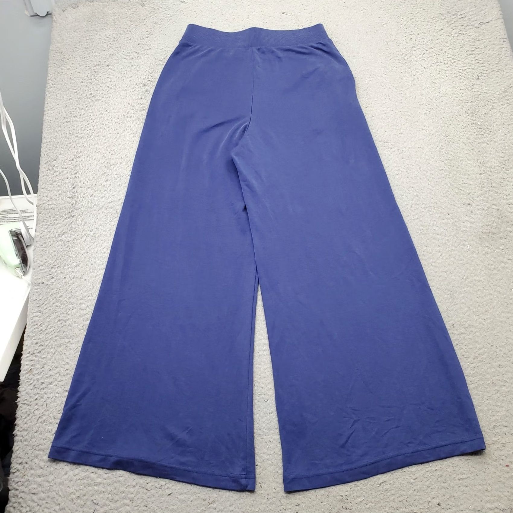 Fabletics Fabletics Womens Size S Blue Ankle Pants High Waisted Wide-Leg Stretch Comfort Pockets Casual Size 28" / US 6 / IT 42 - 2 Thumbnail