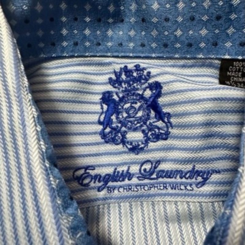 English Laundry English Laundry blue striped button down size 16.5 Size US L / EU 52-54 / 3 - 5 Thumbnail