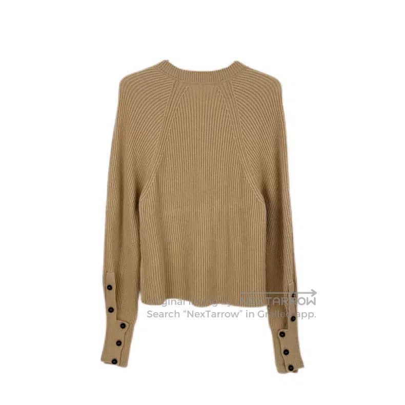 Hermes Hermes Camel Vertical Stripe Cashmere Sweater Size XS / US 0-2 / IT 36-38 - 2 Thumbnail