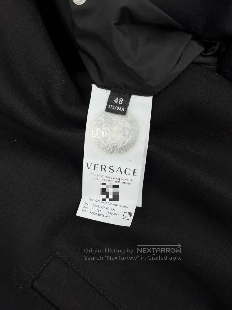 Versace Versace Letter-embroidered baseball collar jacket Size US L / EU 52-54 / 3 - 7 Thumbnail