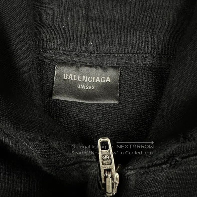 Balenciaga Balenciaga Buddha Letter Logo Zipper Hoodie Size US XL / EU 56 / 4 - 3 Thumbnail