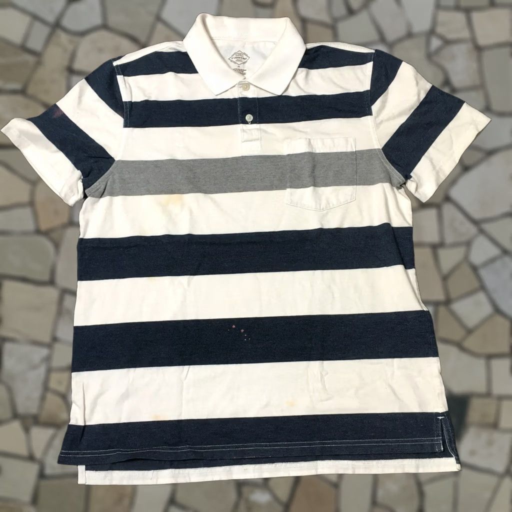 Vintage VINTAGE St. John's Bay Polo Shirt Mens Medium short Sleeve Striped Collared Size US M / EU 48-50 / 2 - 1 Thumbnail
