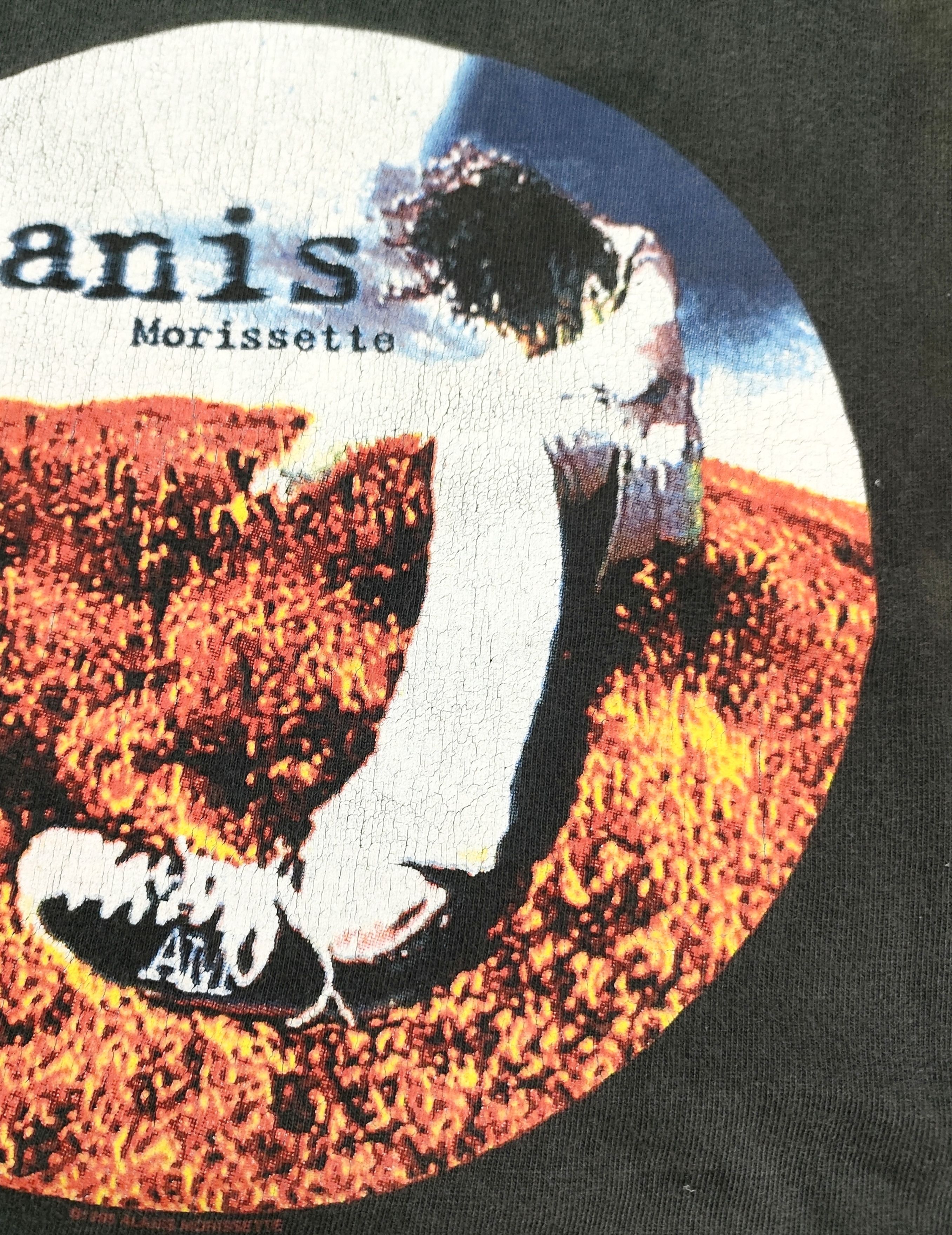 Band Tees × Vintage Vintage 90s ALANIS MORISSETTE Concert T-Shirt Size US XL / EU 56 / 4 - 5 Thumbnail