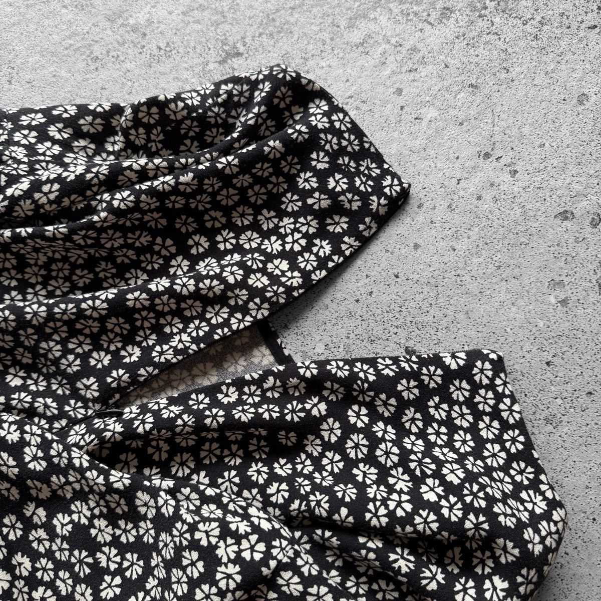 Marimekko Marimekko Black White Floral Patterned Relaxed Fit Dress Size M / US 6-8 / IT 42-44 - 5 Thumbnail