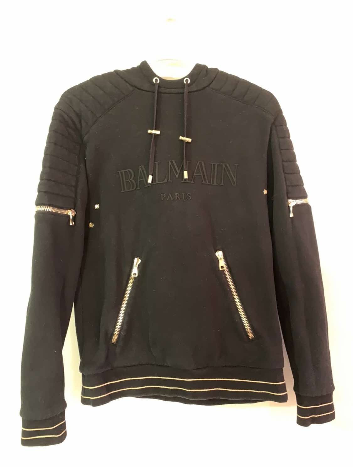 Balmain Balmain Paris Zipper Biker Hoodie | Grailed