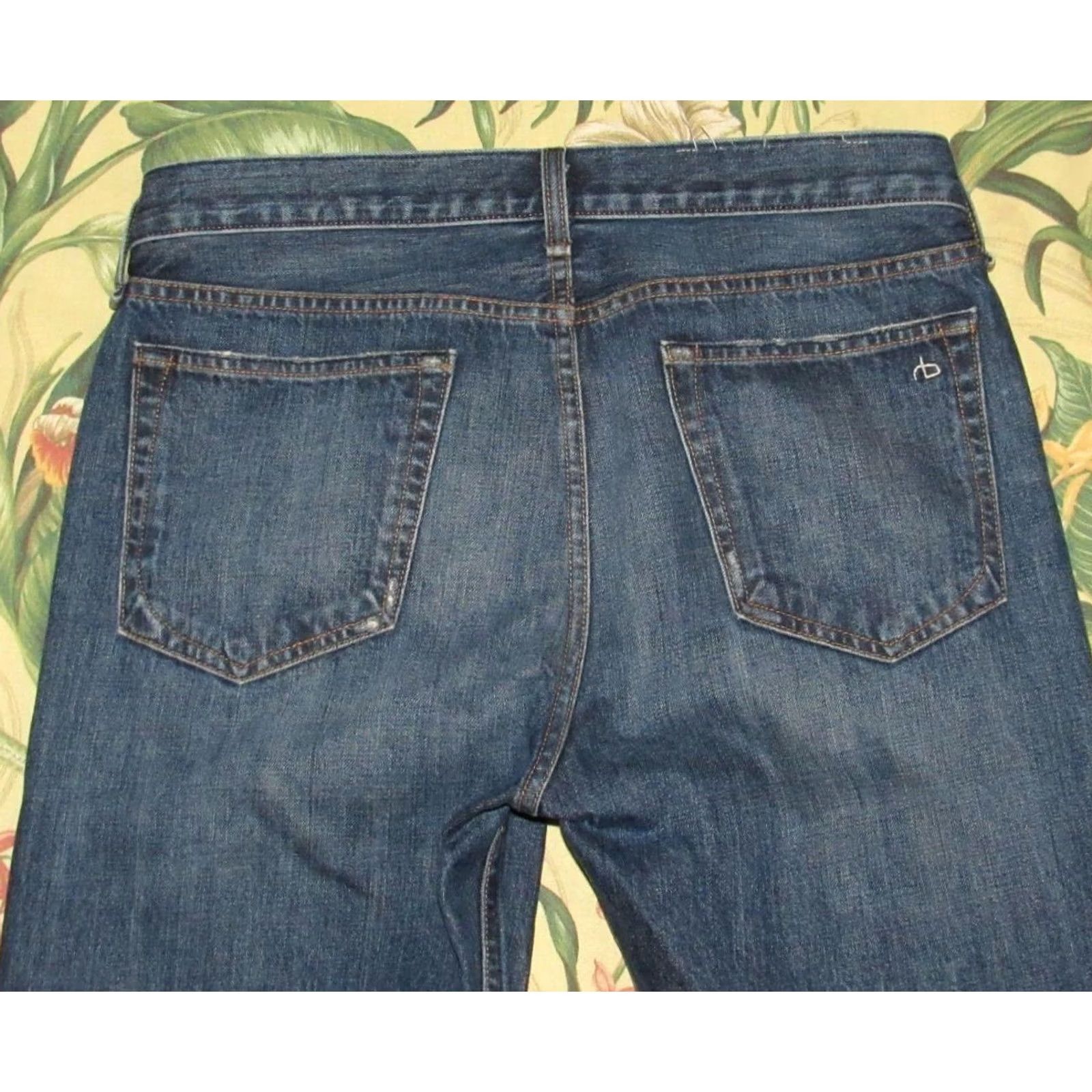 Rag & Bone RAG & BONE Denim Jeans Straight 32 x 30 Blue Men Regular Inseam 30 Slim Fit Redwood 2 Redwood Fit 2 Slim Fit Denim Jeans 32 x 30 Size US 32 / EU 48 - 4 Thumbnail