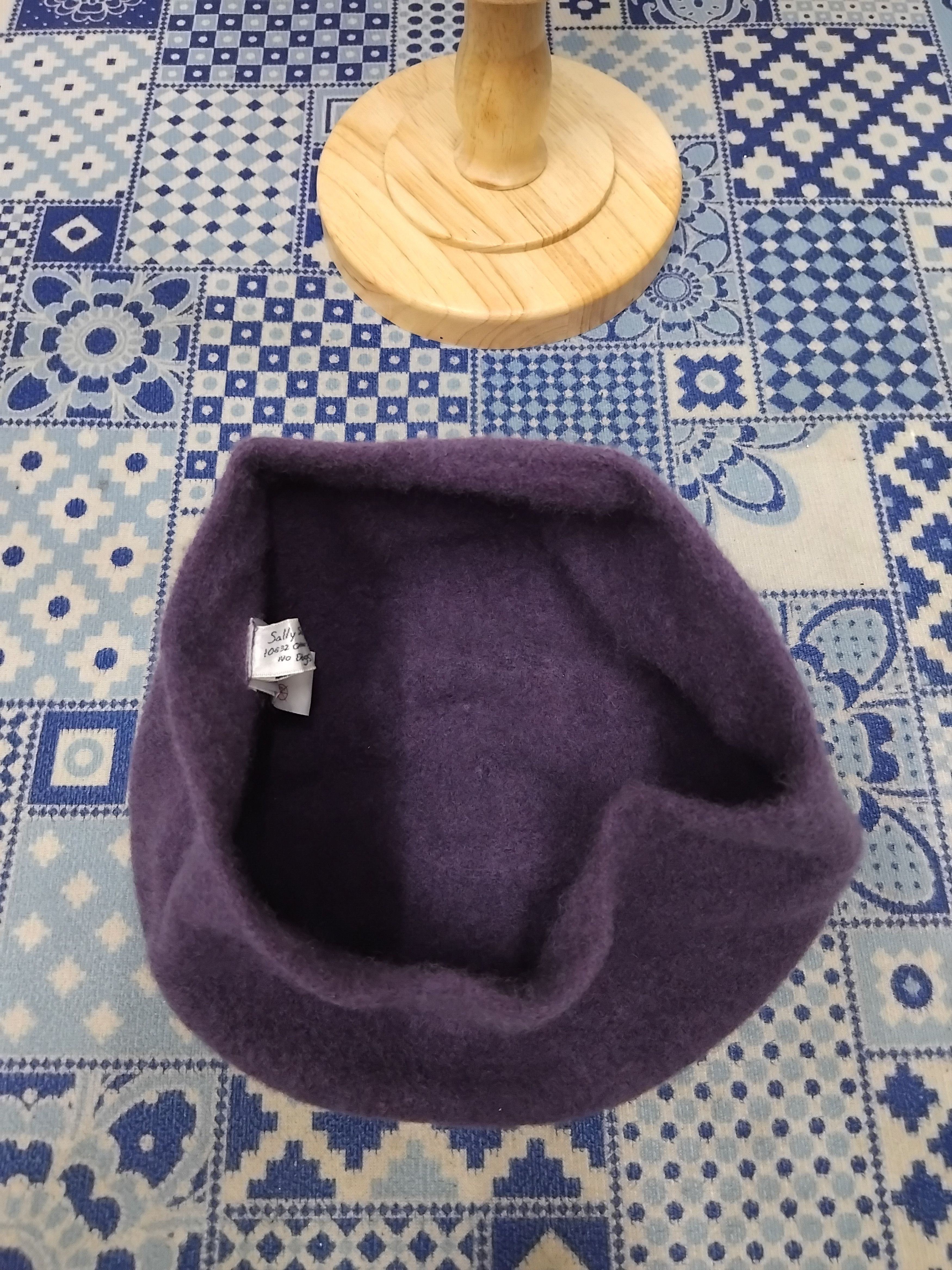 Japanese Brand Sally Scott purple colour beret Size ONE SIZE - 4 Thumbnail