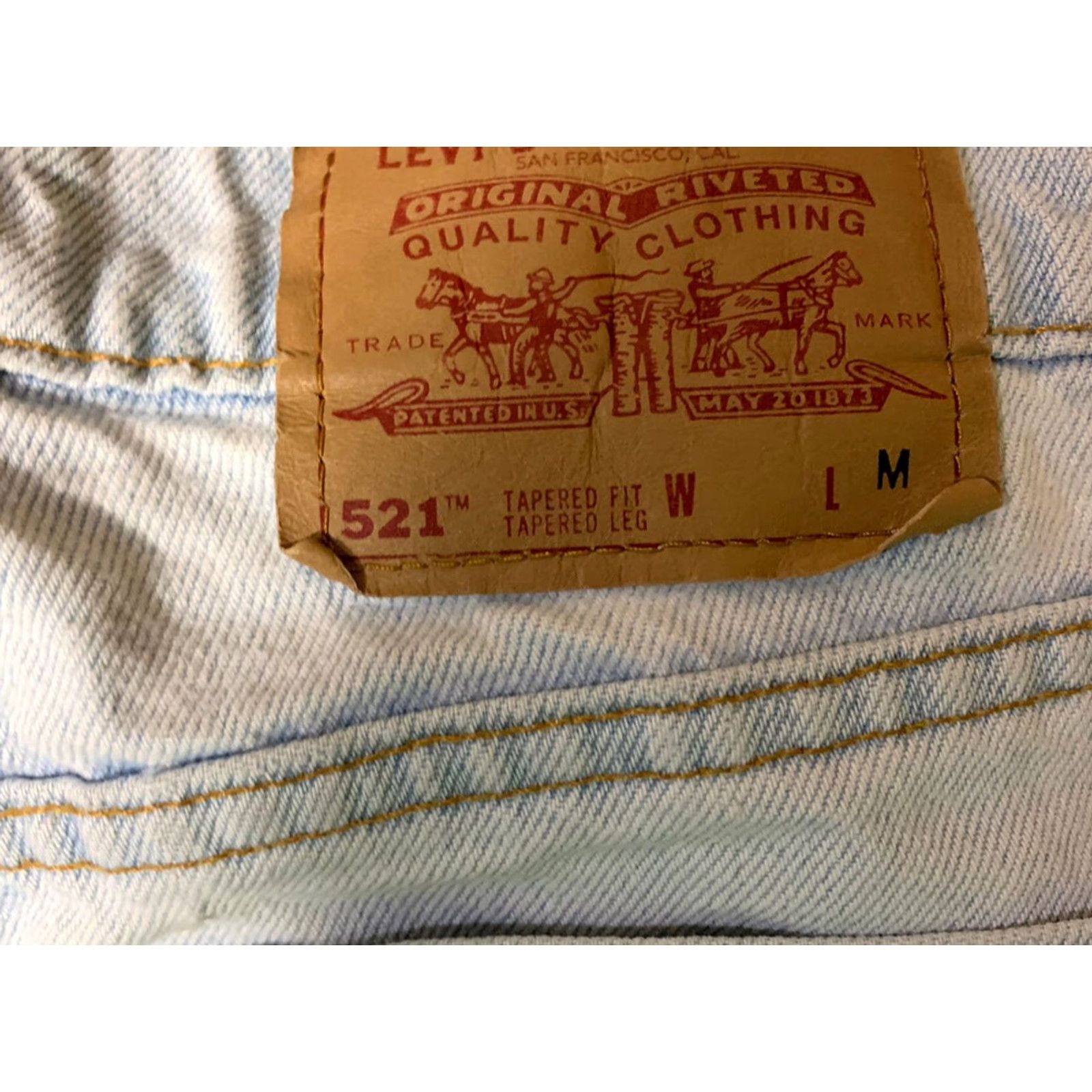 Levi's VINTAGE Levi's Women's 521 Tapered Fit Jeans Blue Size 10 28 X 32 USA Made Cotton Denim Women Size 32" / US 10 / IT 46 - 4 Thumbnail