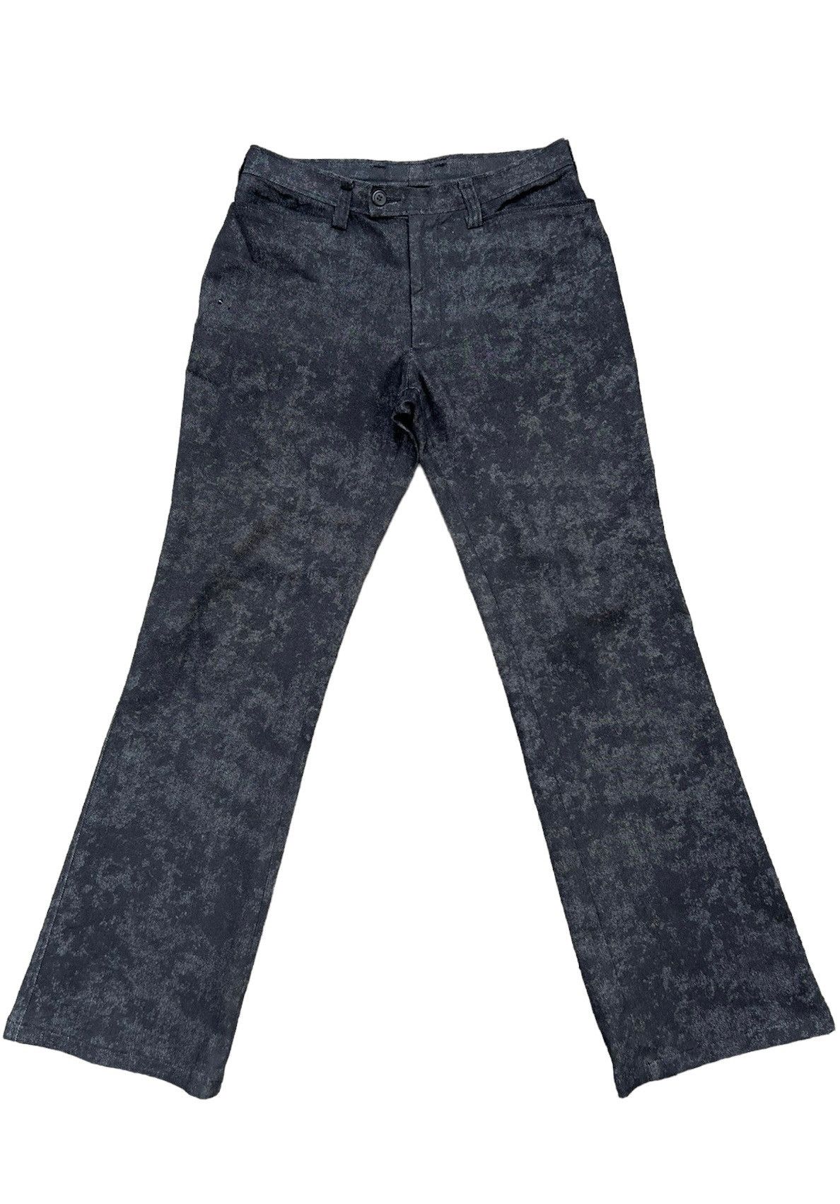 Tornado Mart Vintage Tornado Mart Black Camo Stretchable Flare Jeans Size US 31 - 1 Thumbnail