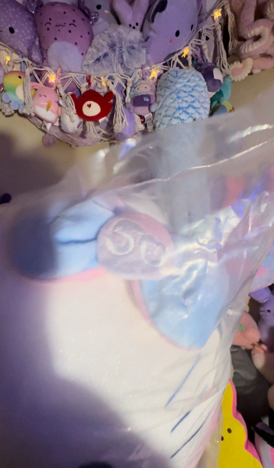 Anime Squishmallow Hello Kitty 50th anniversary sparkle gradient Size ONE SIZE - 9 Thumbnail