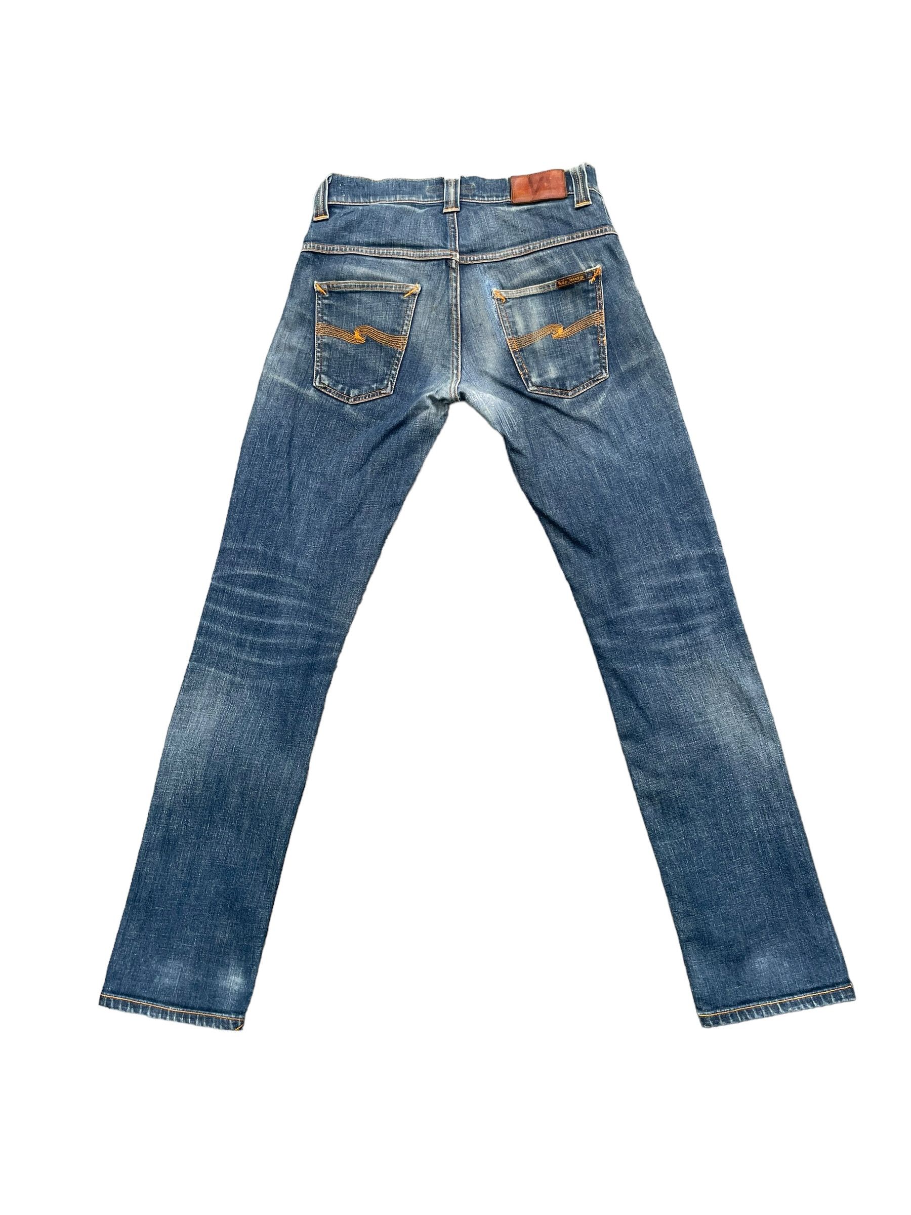 Designer Vintage Nudie Jeans Distresed Denim Size US 30 / EU 46 - 2 Thumbnail