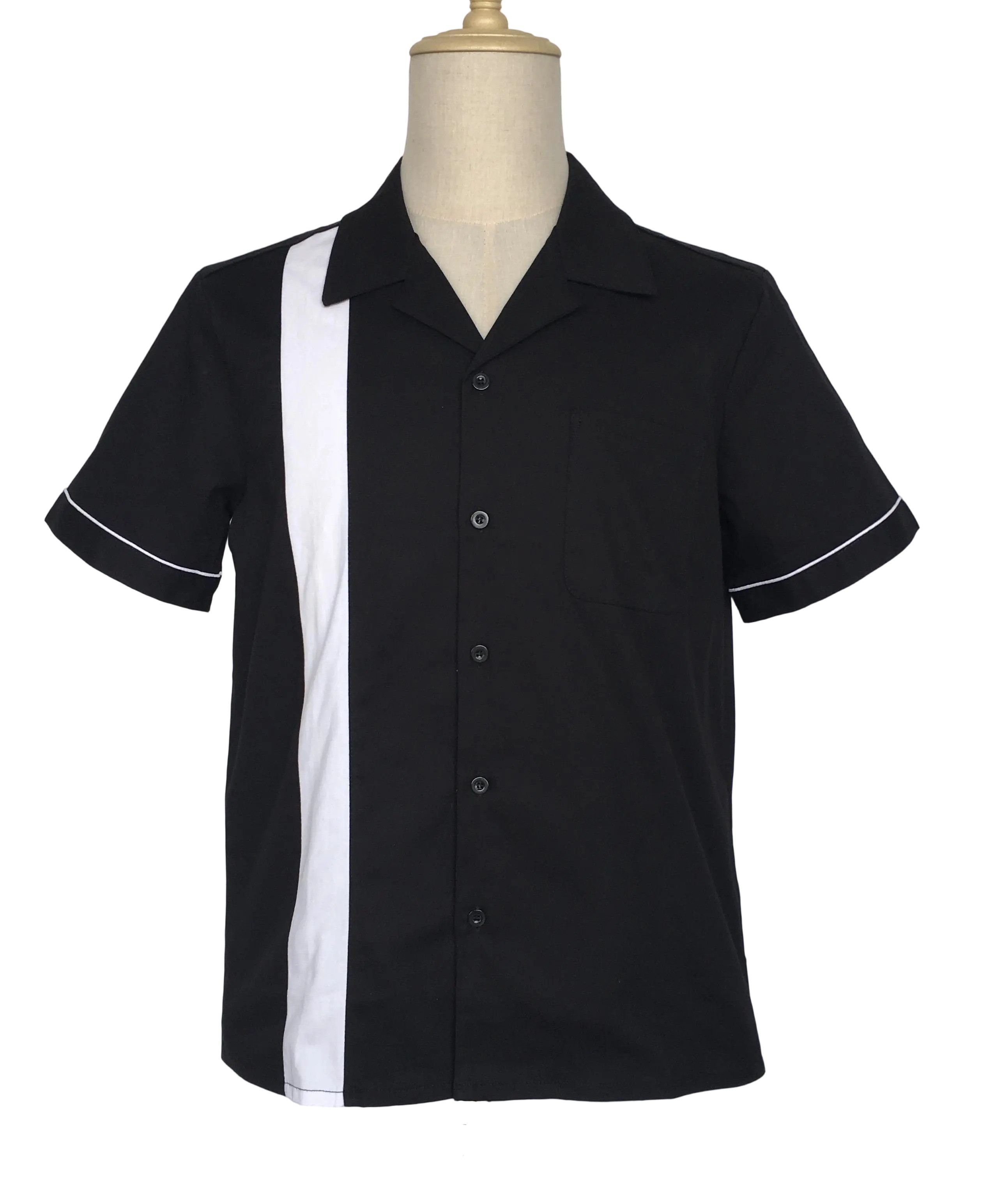 Other Men's casual shirt black&white bowling shirts Size US M / EU 48-50 / 2 - 1 Thumbnail