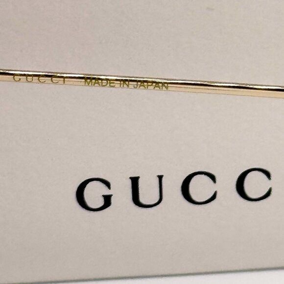 Gucci NEW GUCCI SUNGLASSES GG1031S 004 GOLD/BLUE WOMEN EYEWEAR Size ONE SIZE - 13 Thumbnail