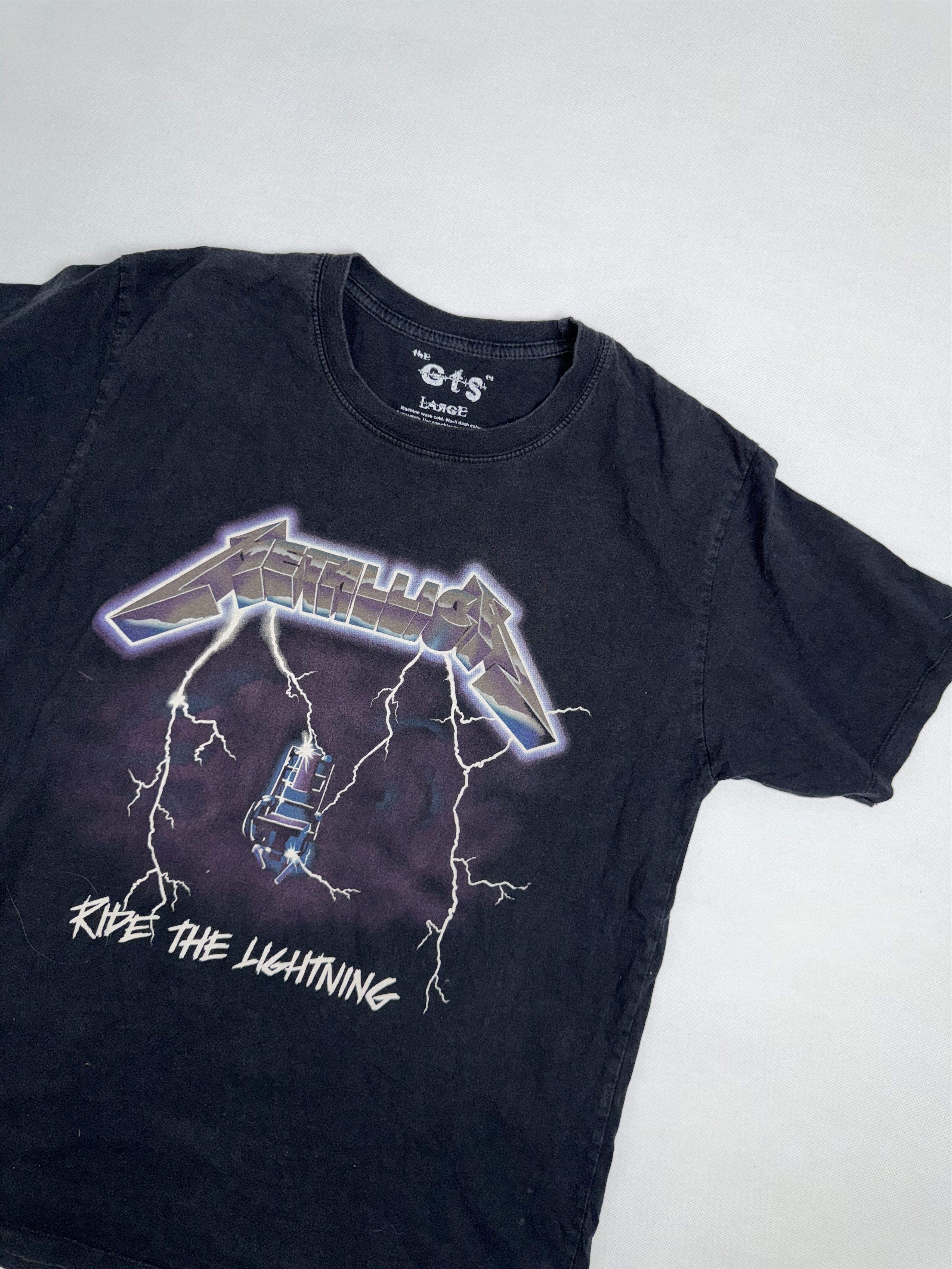 Band Tees × Metallica Vintage Metallica Ride The Lightning 90-s tee T Shirts Size US M / EU 48-50 / 2 - 5 Thumbnail
