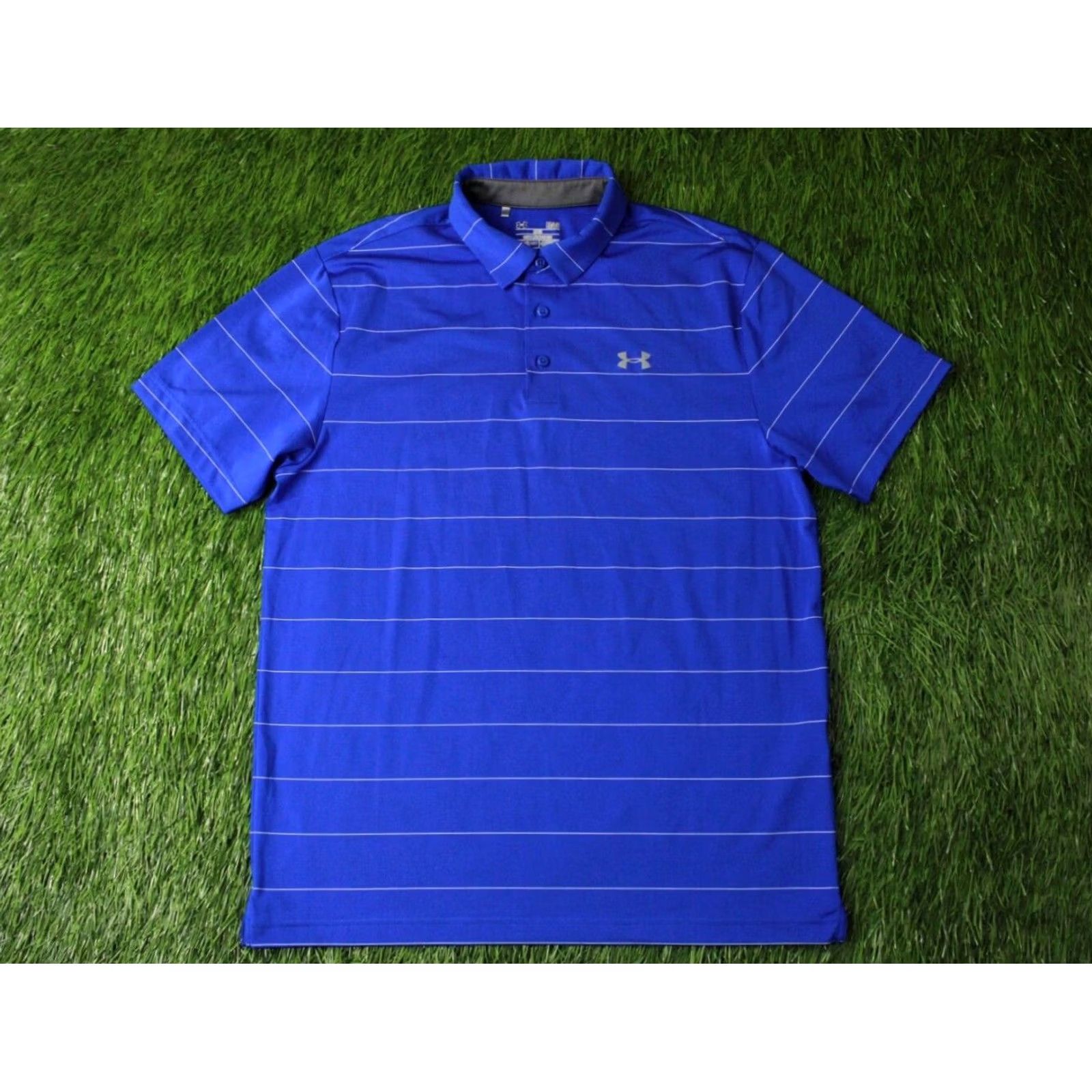 Under Armour Under Armour HeatGear 2017 Polo Shirt Jersey Adult Large Blue and White Size US L / EU 52-54 / 3 - 2 Thumbnail