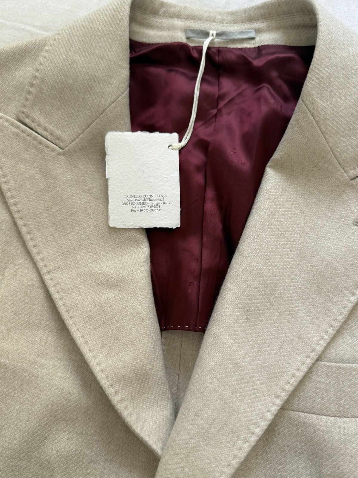 Brunello Cucinelli Brunello cucinelli creme blazer Size 48S - 4 Thumbnail