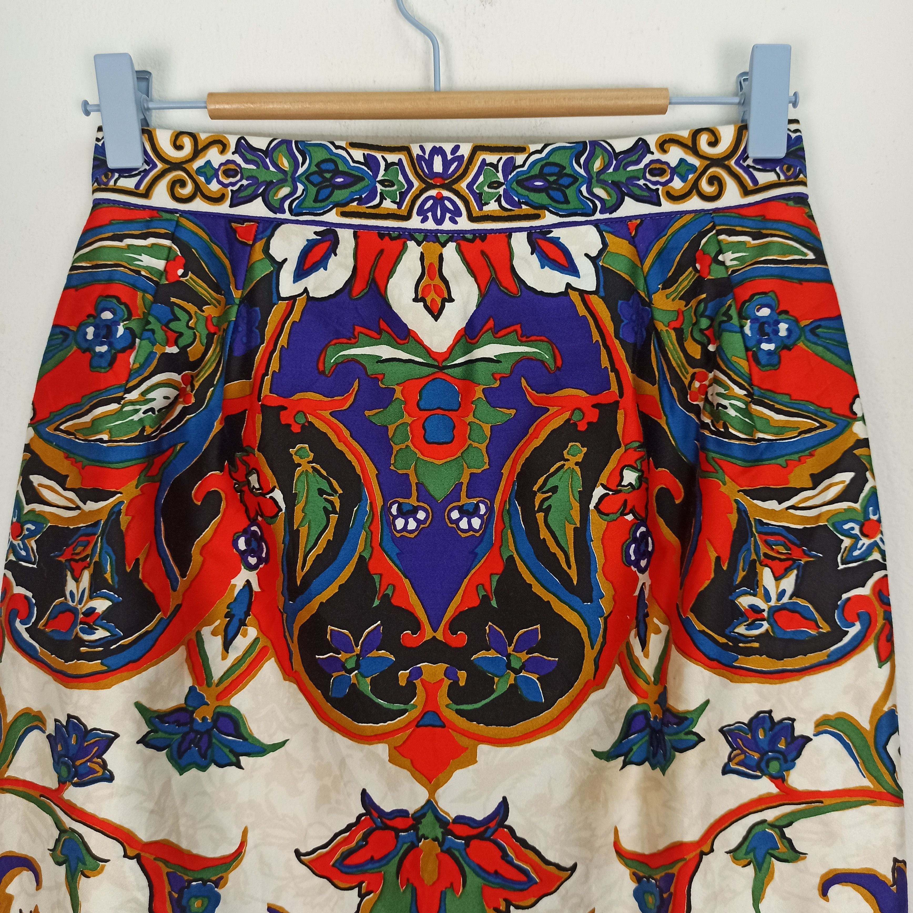 Christian Dior Monsieur × Vintage Vtg 60s CHRISTIAN DIOR Numbered High Waist Boho Mini Pencil Size 26" / US 2 / IT 38 - 3 Thumbnail
