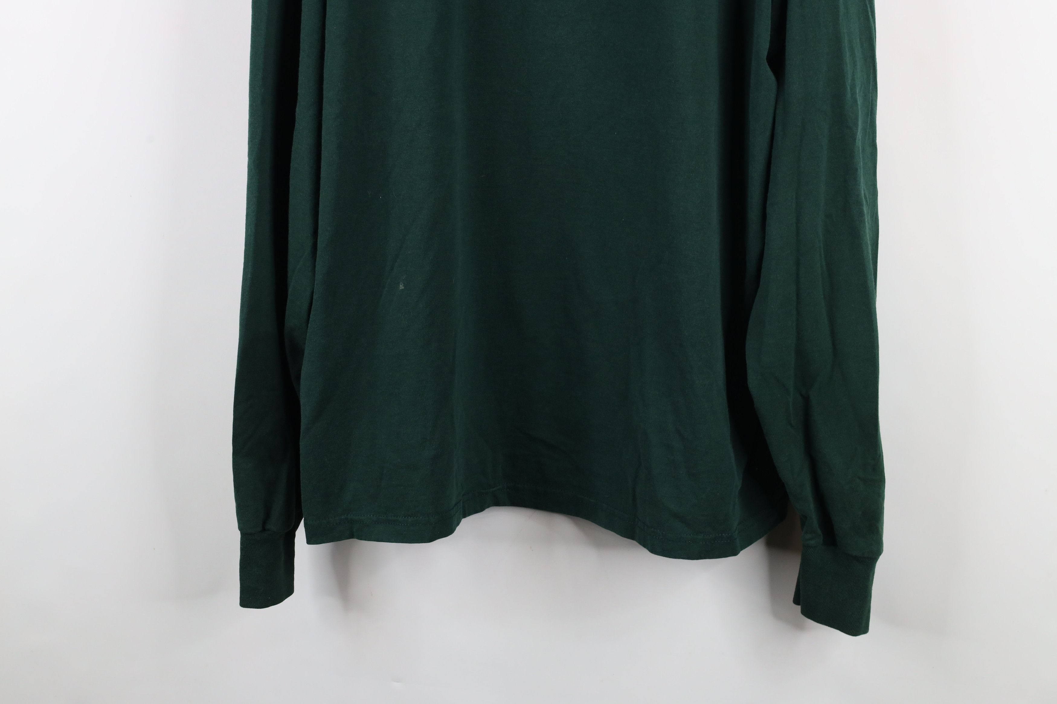 Vintage Vintage 90s Streetwear Long Sleeve T-Shirt Hunter Green Size US XXL / EU 58 / 5 - 3 Thumbnail
