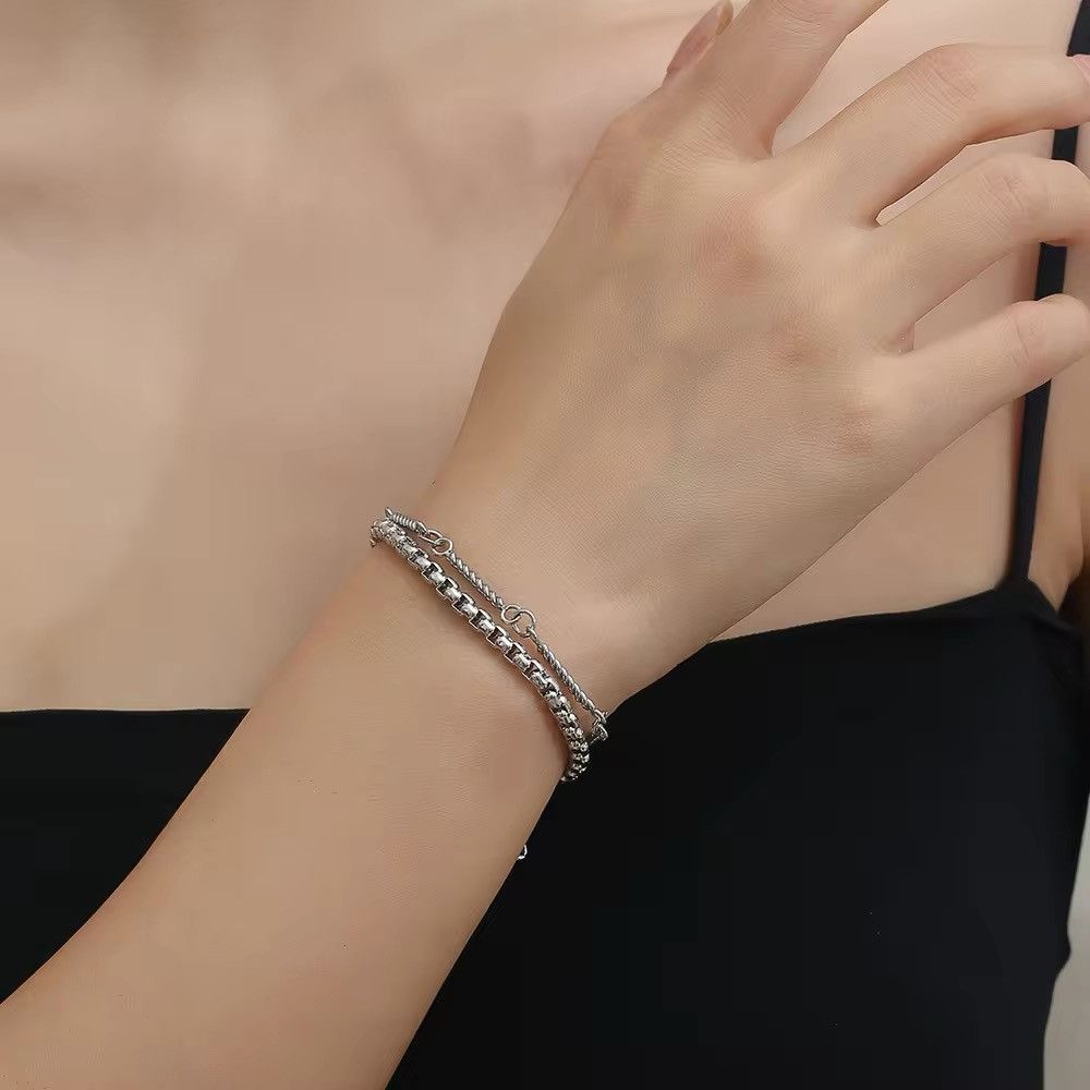 Jewelry × Vintage Trend Double Layer Bracelet Size ONE SIZE - 1 Thumbnail