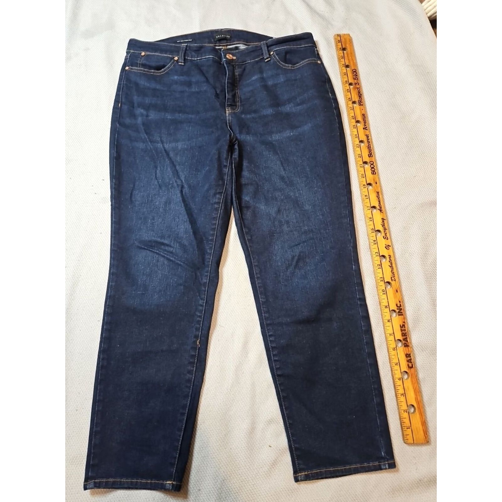 Talbots Talbots Jeans Womens Size 14 Blue Slim Ankle Stretch Denim Casual Mom Pants Size 36" / US 14 / IT 50 - 2 Thumbnail