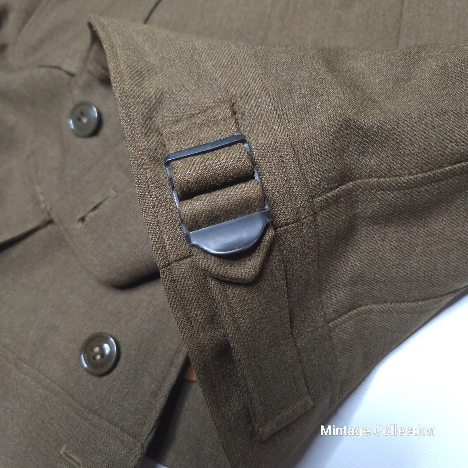 Other VINTAGE 6TH ARMY OFFICER'S WOOL JACKET MASTER SERGEANT Size US XS / EU 42 / 0 - 10 Thumbnail