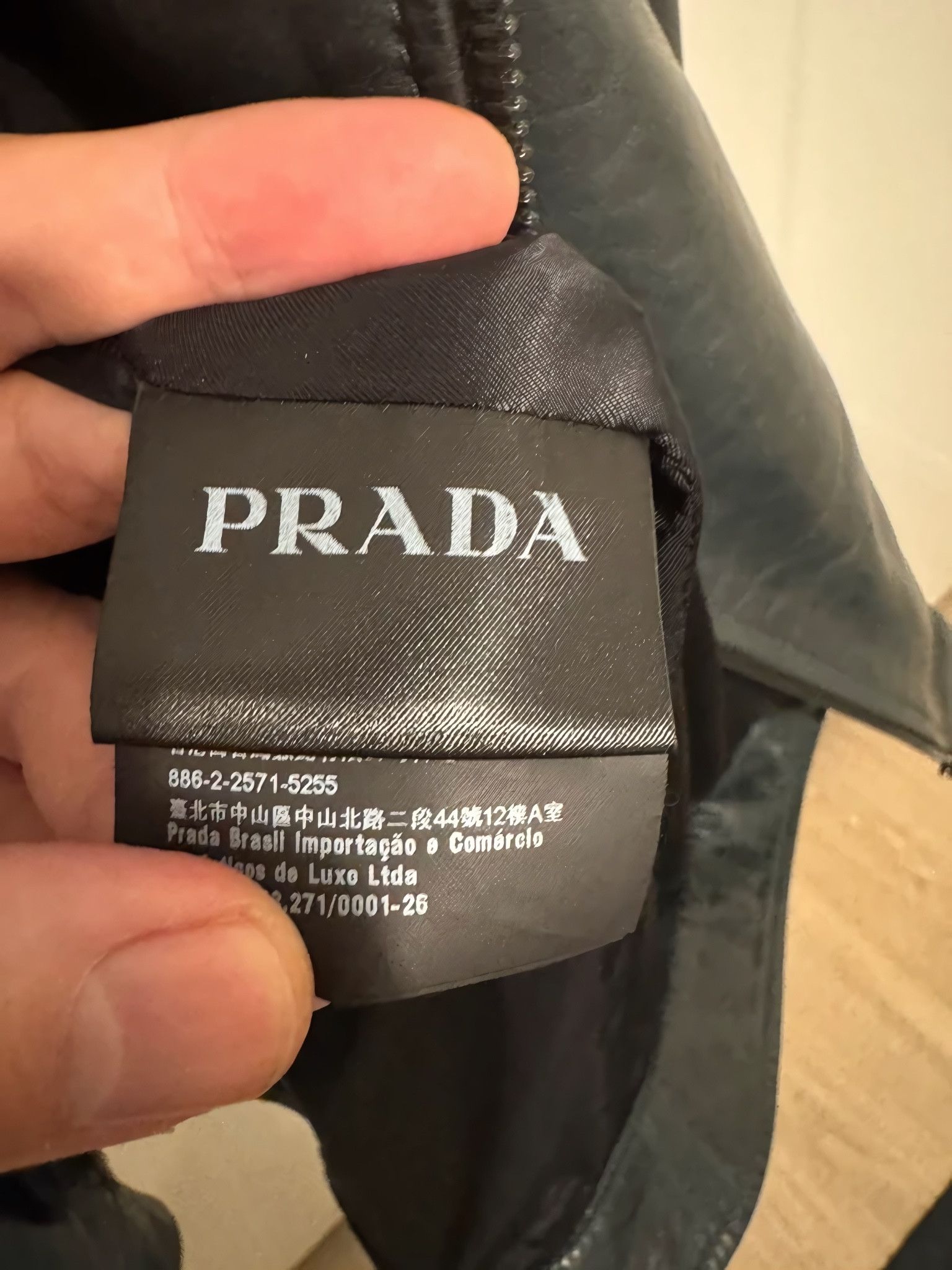 Prada LAMBSKIN LEATHER BIKER JACKET Size US L / EU 52-54 / 3 - 7 Thumbnail
