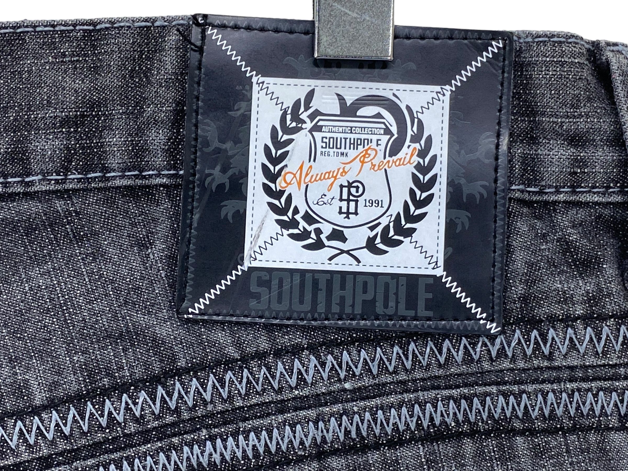 Southpole Southpole Jeans Baggy Jeans Black Skateboard Jeans Size US 37 - 7 Thumbnail